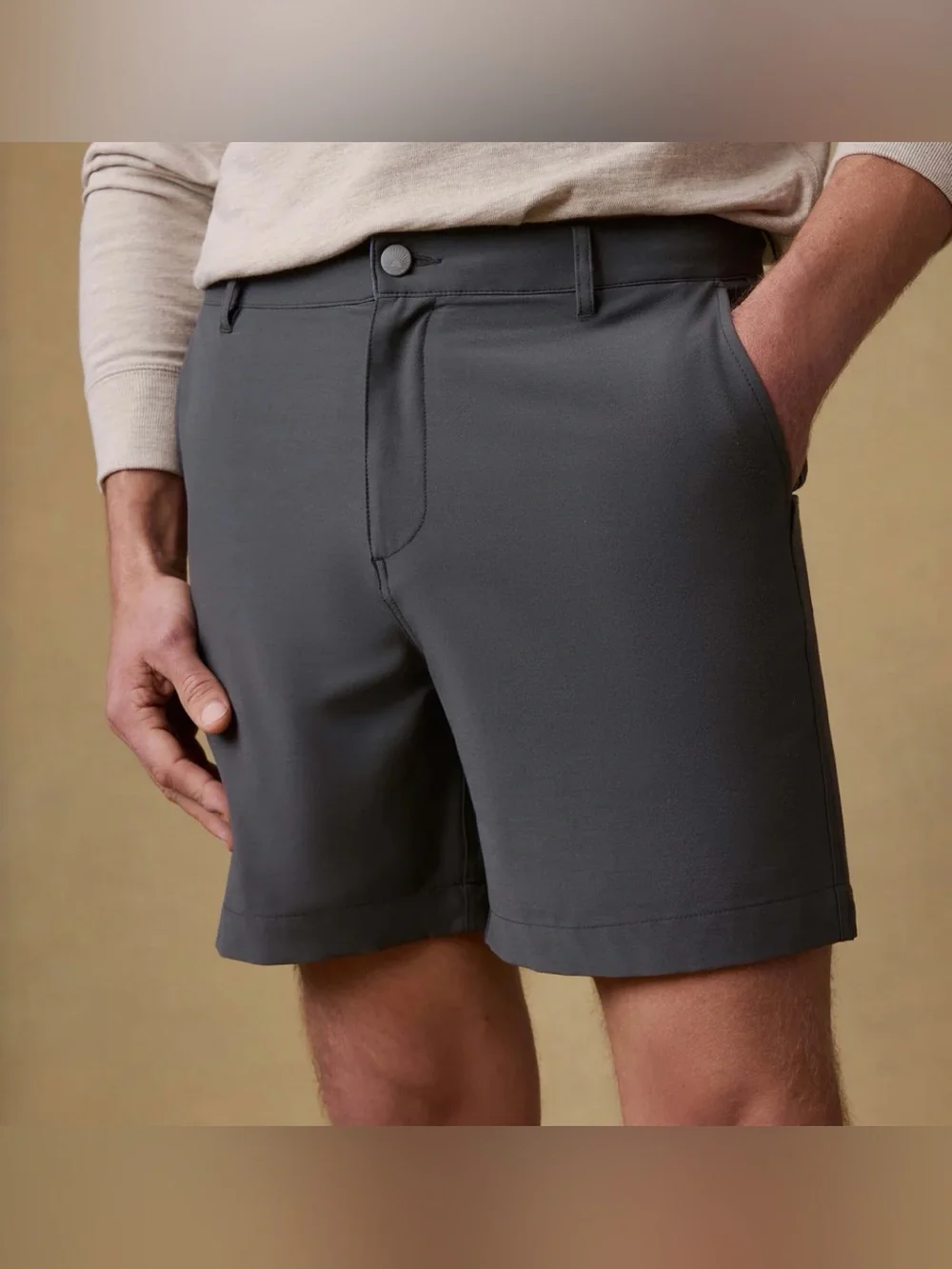 Faherty Brand All Day 2.0 Shorts Khaki Light Men's 32 w/ 7